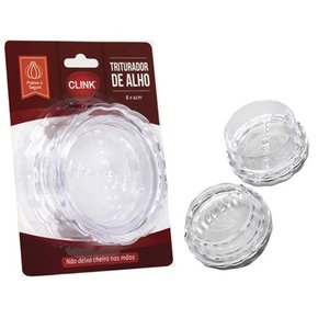 Triturador De Alho Plástico 8x4cm Transparente