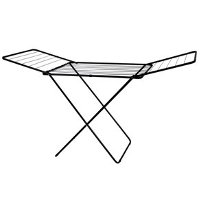 Varal Chão Com Abas Maxi Pintado 174 x 70 x 95cm Cor Preto Mor