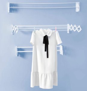 Varal Sanfonado Pintado Aço 1m