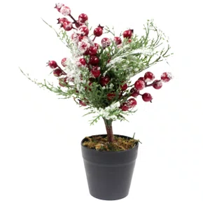 Vaso Azevinho Enfeite De Natal 24 CM