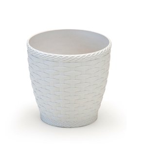Vaso Rattan 750ml Branco