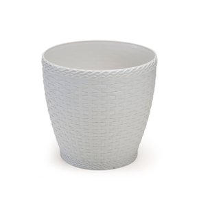 Vaso Rattan 1,8 Litros Branco