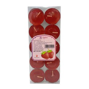 Vela Flutuante 10 Unidades Vermelho