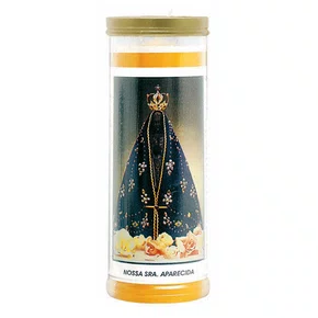 Vela Votiva 7 Dias Nossa Senhora Aparecida Andréia 57 mm
