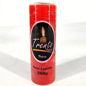 Vela Votiva Vermelha Trento 50 mm