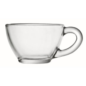Xícara Chá Diamante Vidro Sem Pires 240ml