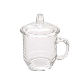 Xícara Com Tampa Vidro 290ml Avulsa