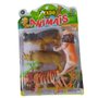 Kit Animais Da Selva Com 6 Bonecos de Plástico