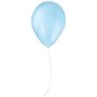 Balão 7'' Liso Azul Baby 50 Unidades