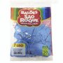 Balão 7'' Liso Azul Baby 50 Unidades