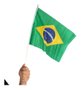Bandeira Do Brasil Com Haste 45x30cm