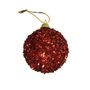 Bola De Natal Avulsa Com Glitter 6cm