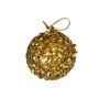 Bola De Natal Avulsa Com Glitter 6cm