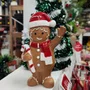 Boneco Enfeite De Natal Biscoito Resina 14,5 CM