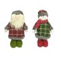 Boneco Natalino De Pelúcia Em Pé Xadrez 41cm Sortido Rio Master