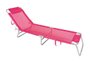 Cadeira Espreguiçadeira Alumínio Rosa