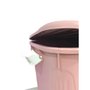 Caixa Organizadora Com Travas E Rodinhas 80 Litros Cor Rose Plasnorthon