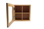 Caixa Para Chá 4 Nichos Bambu 20x20x9cm