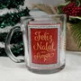 Caneca De Vidro Natal 330 ML