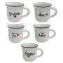Caneca Decorativa Porcelana 140ml Interponte