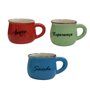 Caneca Decorativa Porcelana 70ML Cor Sortida Interponte