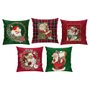 Capa Almofada Natal Poliéster 43cm