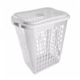 Cesto De Roupas Organizador Telado 46L Cor Transparente Plasvale