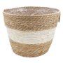 Cesto Palha Bambu Decorativo 28x20x23cm