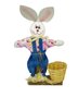 Coelho Decorativo Com Cestinha Bambu 32cm Avulso