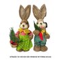 Coelho Decorativo Palha 33cm Verde Horta Sortido Avulso