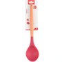Colher De Silicone Cabo Madeira 31cm Vermelha