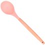 Colher Silicone Cabo Madeira 31cm Rosa/Nude