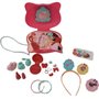 Conjunto Bolsa De Beleza De Plástico Com 27 Acessórios Linda Rainha JR Toys