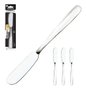 Conjunto Espátula Para Manteiga Premium Com 3 Peças 15,2cm Aço Inox