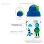 Copo Com Canudo Infantil Viva 330ml Azul