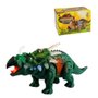 Dinossauro Triceratops À Pilha Com Luzes Jr Toys