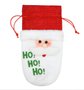 Enfeite Decorativo Natal Embalagem Para Garrafa 27x13cm