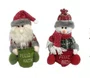 Enfeite Para Natal De Boneco Neve e Papai Noel 22 CM