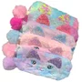 Estojo Escolar De Pelúcia Com Pompom 19 CM
