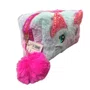Estojo Escolar De Pelúcia Com Pompom 19 CM
