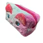 Estojo Escolar De Pelúcia Com Pompom 19 CM