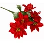 Flor De Natal Bico De Papagaio Veludo 32 CM