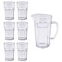 Jogo Casual 7 Peças Jarra E Copos Vidro Class Home