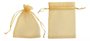 Kit 10 Saquinhos Organizadores Organza 17x23cm Dourado