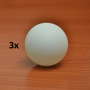 Kit 3 Bolas Ping Pong Branco