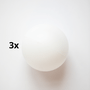 Kit 3 Bolas Ping Pong Branco