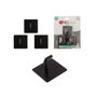 Kit 3 Peças de Gancho Em Ferro Cor Preto Clink