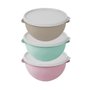 Kit 3 Potes Redondos 0,5L Plasvale Sortido