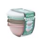 Kit 3 Potes Redondos 0,5L Plasvale Sortido