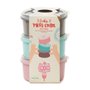 Kit 3 Potes Redondos 1L Plasvale Sortido